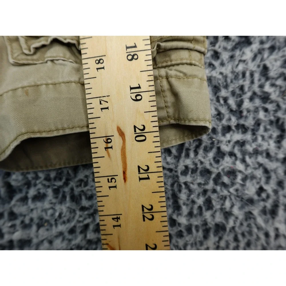 Old Navy Mens Cargo Shorts Khaki‎ Tan Cotton Twill Multi Pocket Size 32W